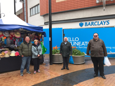 Kris Wilson in the Town Centre